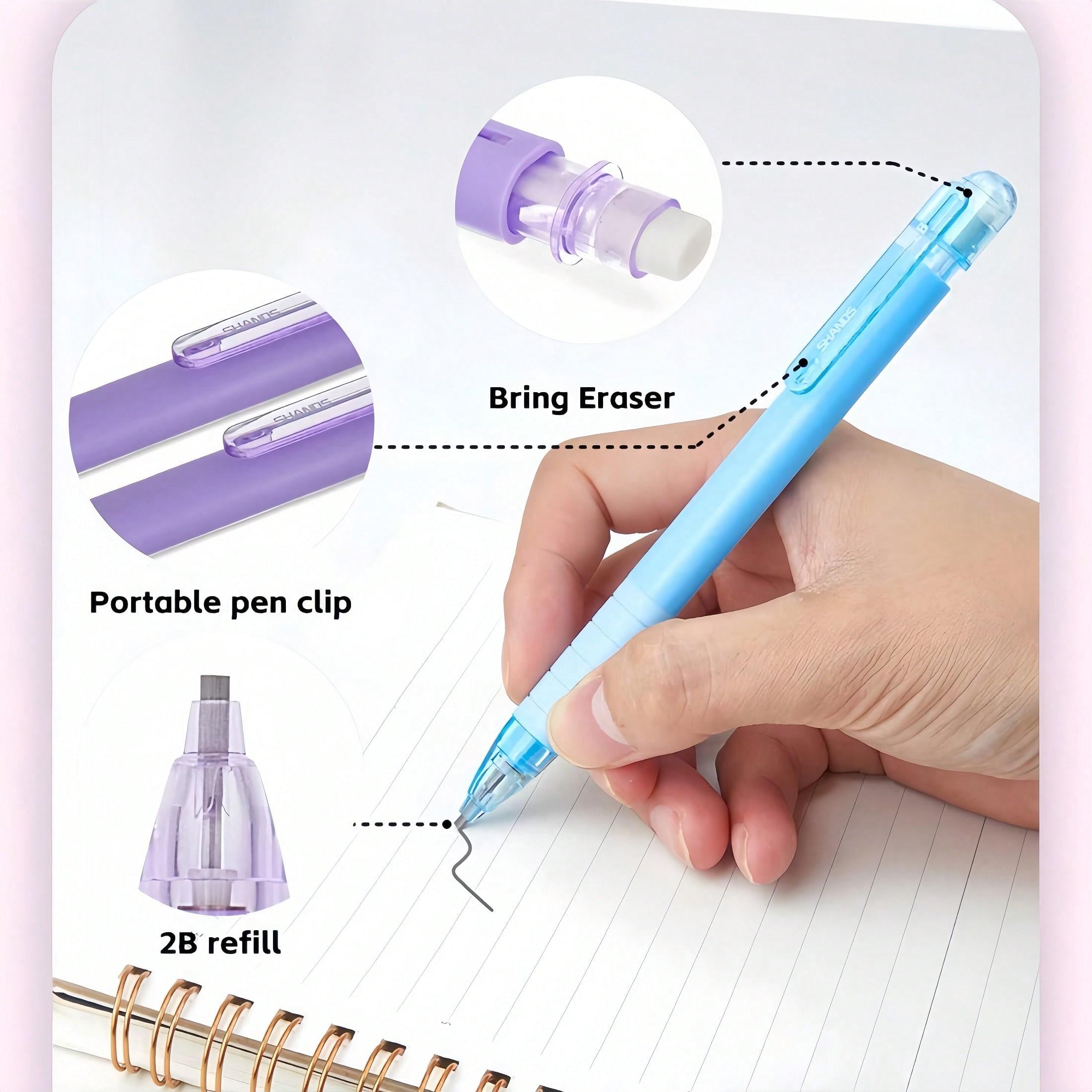 56 Pcs Aesthetic School Supplies, Cute Pencil Case, 12 Pastel Highlighters, 7 Ink Gel Pens, 6 Mechanical Pencils 0.5mm, Office & College Essentials