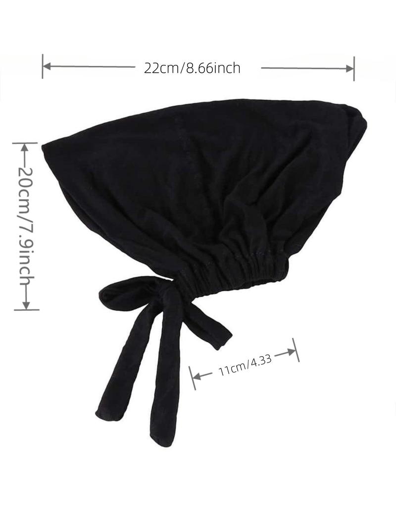 1 Piece Muslim Drawstring Headscarf, Adjustable Hijab Tube Cap Under Scarf, Elegant Casual Chic Solid Color Turban For Women, Convenient Accessories For Daily Wear
