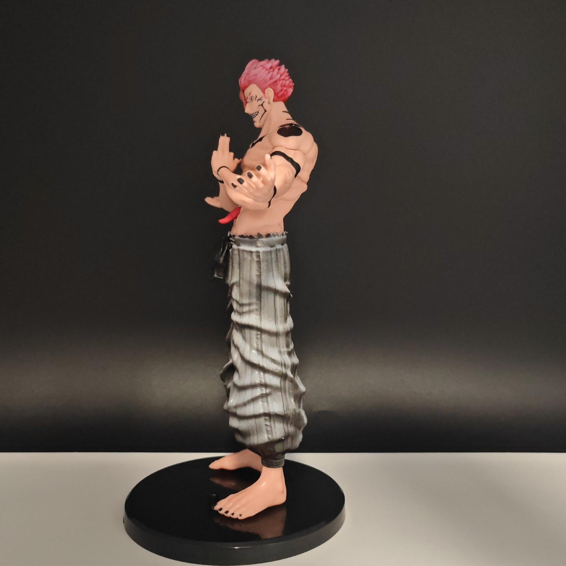 Two-Faced Demon Curse King Anime Model, Yuji Kiba Desktop Box Handmade Figure, Collectible Decoration for Fans, Unique Gift Idea