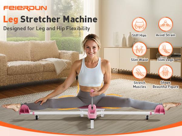 Split Machine for Flexibility,Leg Stretcher Machine for Home Gym,Perfect for Ballet, Cheerleading Dance, Gymnastics and Other Sports Springtok Outdoorfun exercise equipment