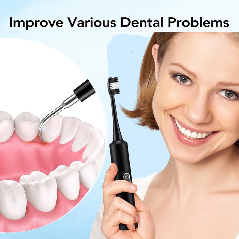 Electric Toothbrush Set Tooth Cleaner, 5-Speed Adjustable Oral Care Kit, Teeth Cleaning Tools, Ideal for Daily Hygiene Routine