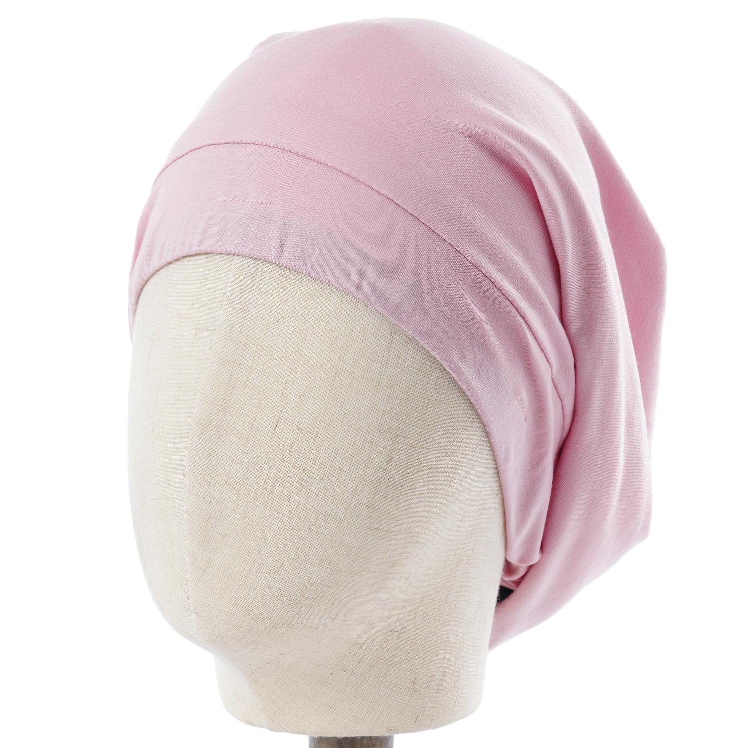 Modal Double-Soft Stacking Sleeping Cap with Adjustable Stretch Fabric Baotou Design
