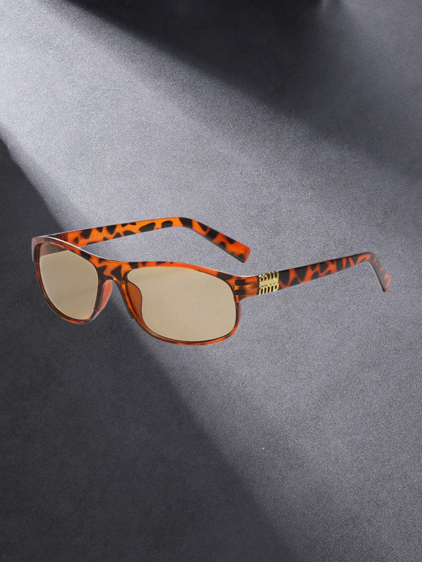 Small Frame Men's Sunglasses, Casual All-Over Print Decorative Lens, Unisex Daily Wear, Perfect for Work and Leisure