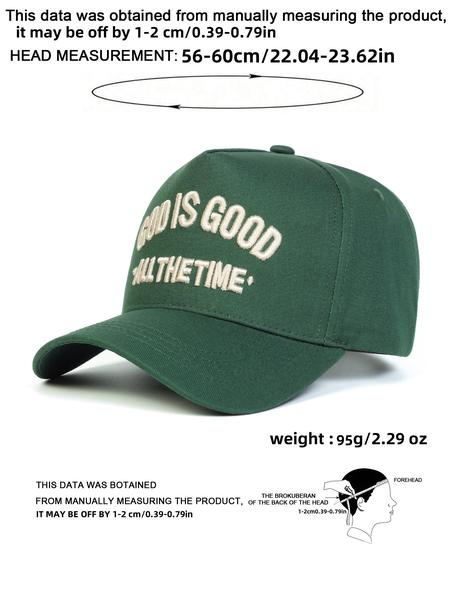 Unisex God Is Good Baseball Cap, Adjustable Sun Protection Hat, Casual Woven Fabric, Suitable for Spring & Fall Travel Outdoor Use