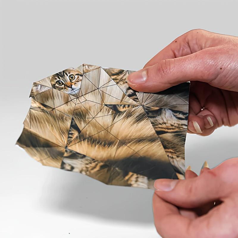 DIY Paper Foldable Cats, Stackable Artistic Decorative Desk Decor Ornaments, Perfect for Office Party Gifts & Christmas Decorations, Unique Gift Idea for Cat Lovers DIY Paper Foldable Cats, Stackable Artistic Decorative Desk Decor Ornaments, Perfect for Office Party Gifts & Christmas Decorations, Unique Gift Idea for Cat Lovers