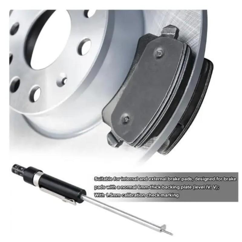 Car Brake Pad Thickness Measurement Tool, Includes Brake Shoe Scale, Base Plate Tester, Brake Pad Inspection Pen, Scale