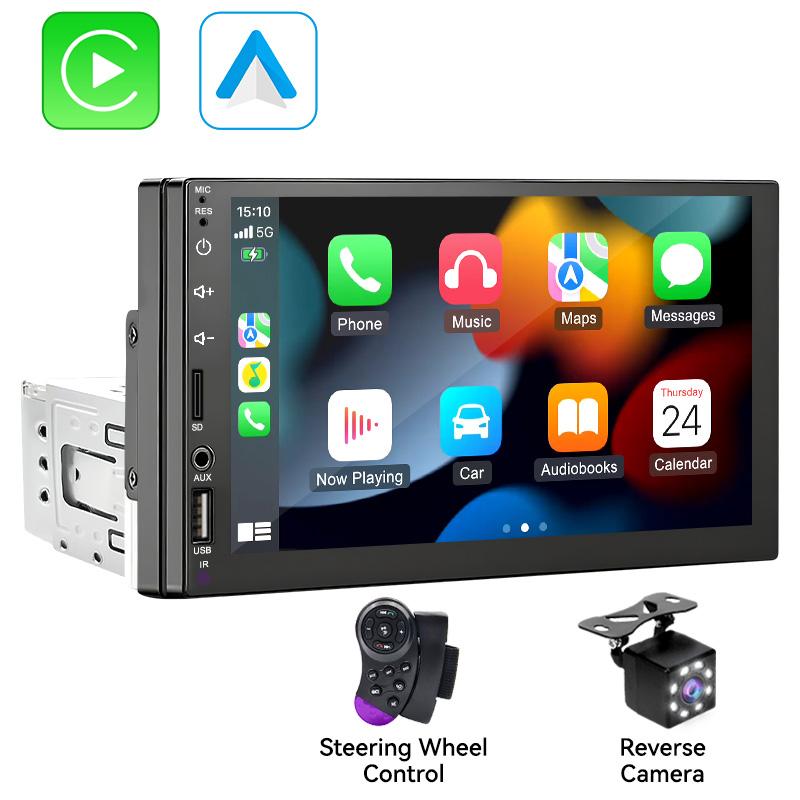 1 Din Car Multimedia Player, Car Video Players, Carplay Display + Fm Radio, Supports Apple Carplay Android Auto, Bluetooth-compatible 5.0 USB TF Aux Fm 1 Din Car Multimedia Player, Car Video Players, Carplay Display + Fm Radio, Supports Apple Carplay Android Auto, Bluetooth-compatible 5.0 USB TF Aux Fm