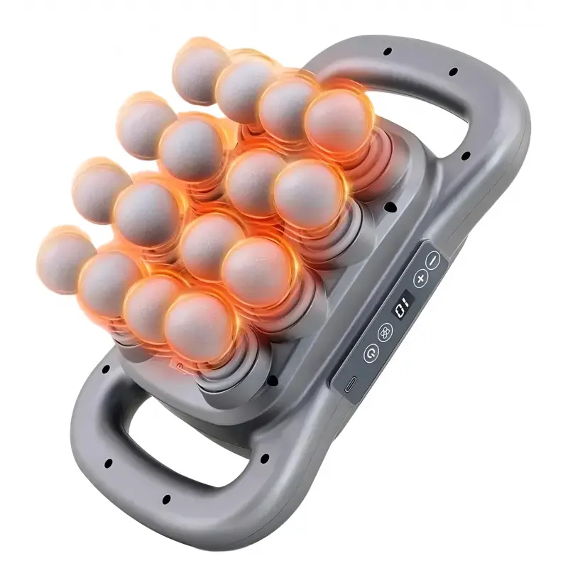 16-Head Massage Gun Set, Deep Tissue Percussion Massager, 3600mah Electric Massage Tool, 9 Styles and Levels, Portable Design