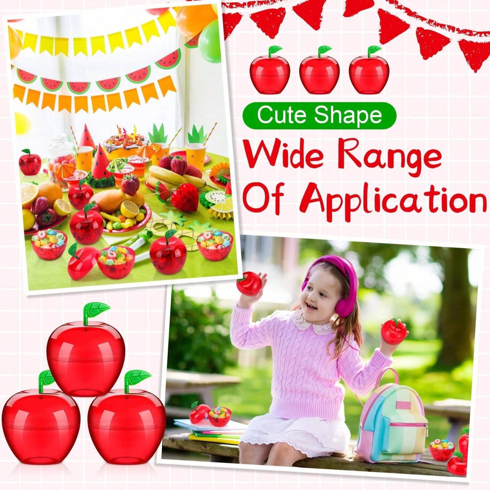 Plastic Apple Containers Wholesale Candy Box Stand, Thank You Gift for Kids, Christmas Party Return Gifts, Teacher Appreciation, Birthday Gift Box, Party Gift Packs