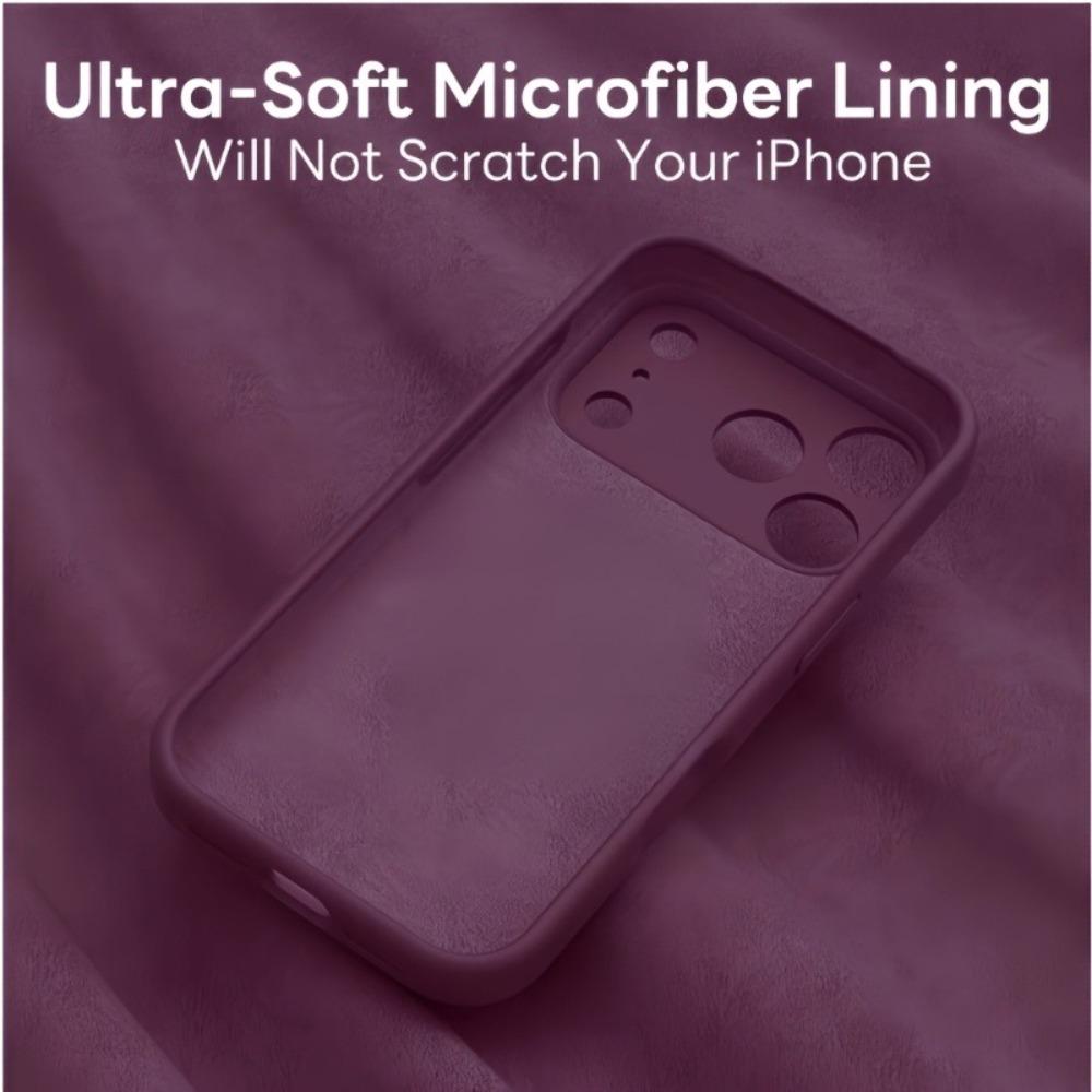 Phone Case: Luxury Original Liquid Silicone Soft Case for IPhone 17/16/15/14/13/12/11 Pro Max Plus, Anti-drop Frame Protection Cover, Mobile Phone Accessory