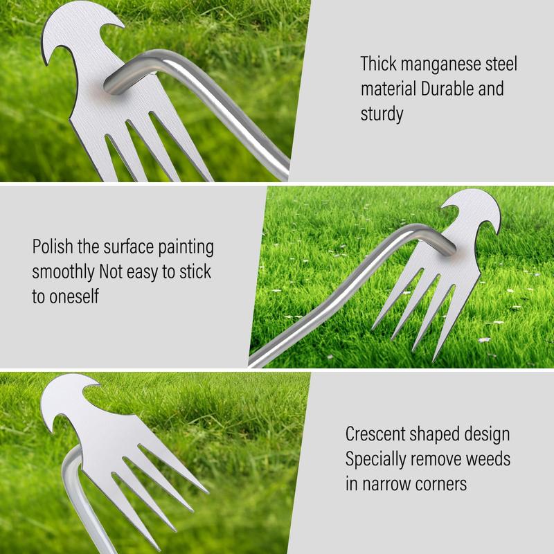 Garden Weeder Tool, Portable Garden Weeder Tool, Manganese Steel Weed Puller Tool, Hand Weeder Puller for Vegetable Gardening Backyard Farm Planting