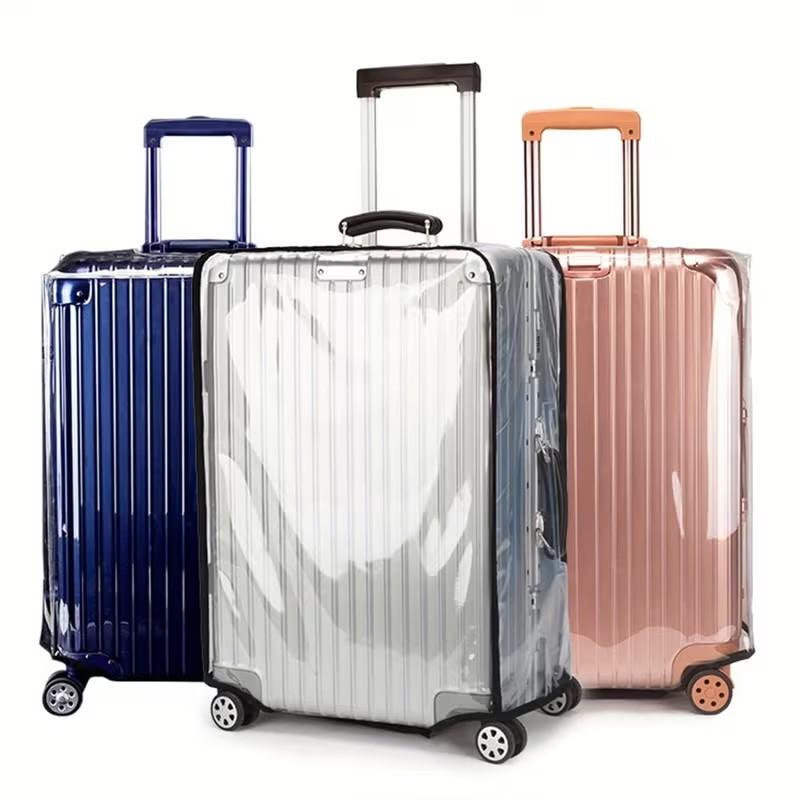 Transparent Thickened Durable Waterproof Luggage Protector, Travel Suitcase Cover for 20/24/26/28 Inch, Protective Case for Rolling Bags