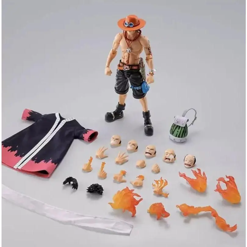Anime Portgas D Ace Fire Fist Anime Figure Trendy Toy Desktop Ornament Collectible Model Merch Gift For One Piece Manga Fans
