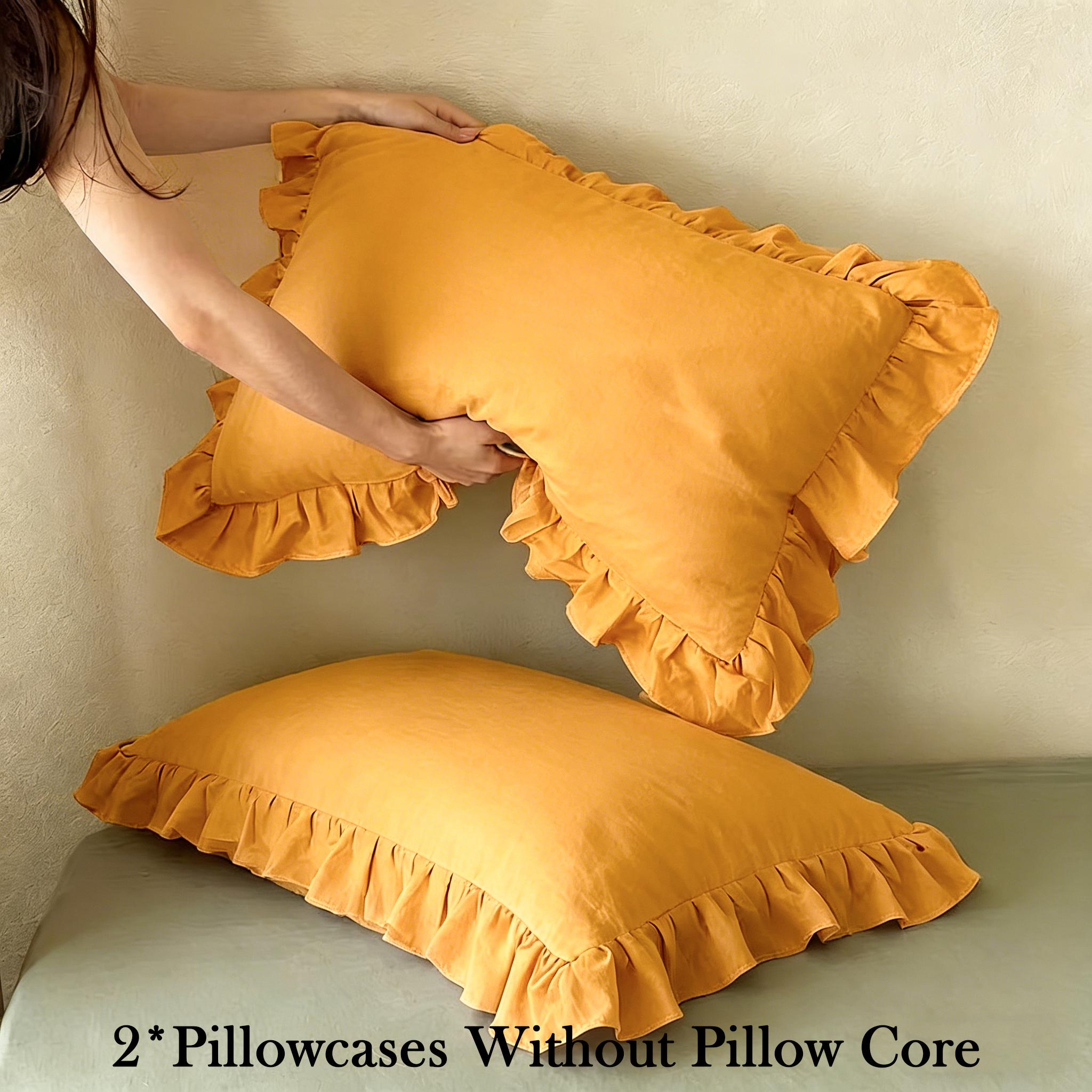 Solid Color Lace Pillowcases, Set of 2Pillow inserts not included.All-season essential bedding.Machine washable, soft and comfortable.Ideal for home, bedroom and dorm use.Elegant and stylish bedroom decor