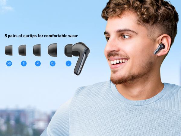 EarFun Air Pro 4 Adaptive Hybrid Noise Canceling Wireless Earbuds, Qualcomm Snapdragon Sound, aptX Lossless, 6 Mics AI CVC 8.0 Call, LDAC Hi-Res Audio, 52H Playtime, Bluetooth 5.4, White