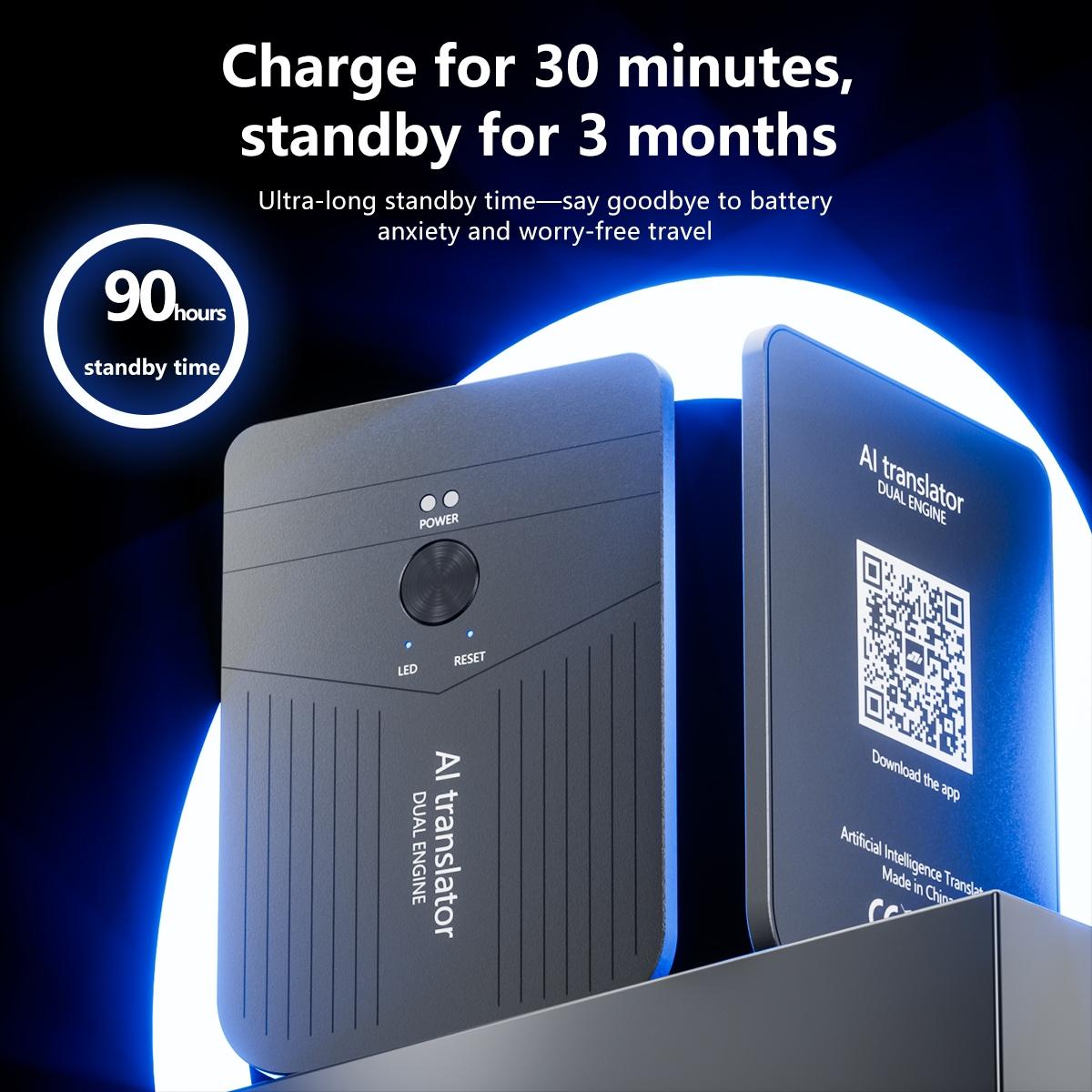Ai Smart Digital Mini Translator, Multilingual Real-Time Translation, Ideal for Travel and Daily Use, Compact and Portable Design