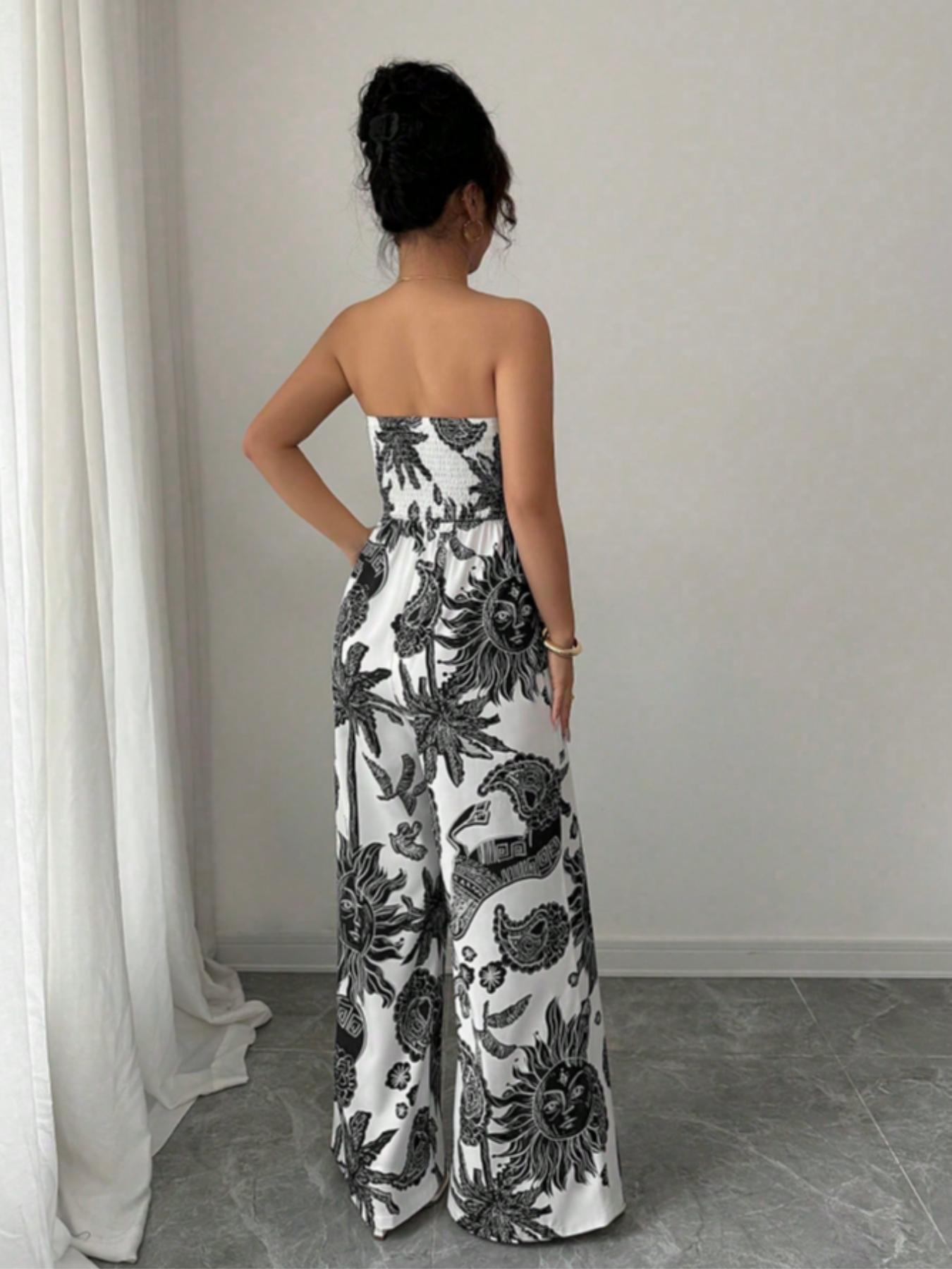 Women's Woven Fabric Casual Fitted Jumpsuit, All-Seasons Wearable One-Piece, Comfortable & Stylish Design for Daily Use