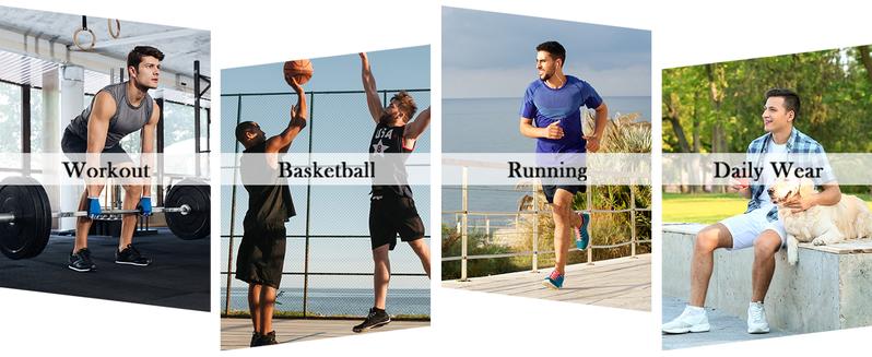 G Gradual Men's Basketball Shorts with Zipper Pockets Lightweight Quick Dry 11" Long Workout Shorts for Men Athletic Gym