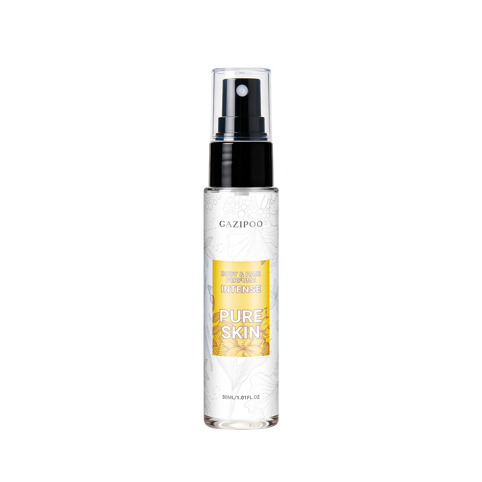 Gazipoo Pure Skin Perfume, Oriental Scent with Saffron and Cedar, 30ML Portable Spray, Elegant Fragrance for Hair and Neck
