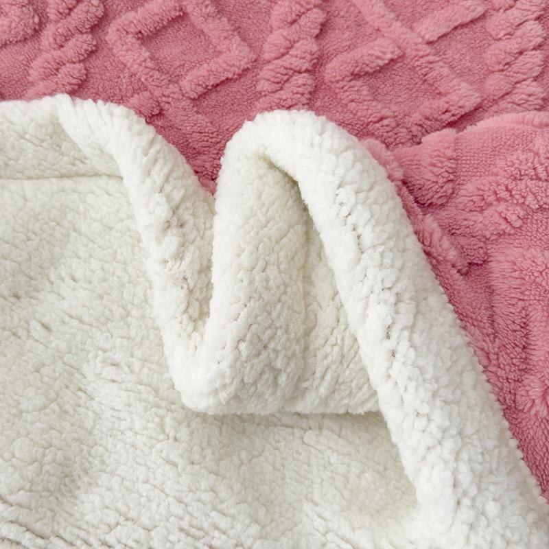 Thick Warm Plush Blanket, Diamond Pattern Flannel Throw, Style Bedroom Decor, Sofa Bed Cover, Living Room Rug, Dorm Essential