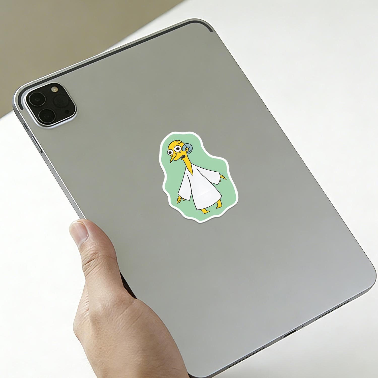 5Pcs "I Bring Love" Simpsons Waterproof Vinyl Sticker, Self-Adhesive Decal, Suitable For Water Bottles, Laptops, Cars, Tablets, Ideal For Humor Fans, Cartoon Meme Lovers And Nostalgic TV Enthusiasts