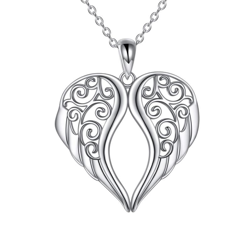 [Angel Wings Necklace] Lucky Angel Wings Necklace - Creative Fashionable Guardian Angel Necklace with Exquisite Wing Pendant - Gift for Lucky Family Members