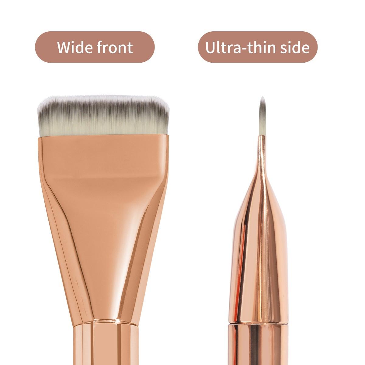 Maange 3 Piece Makeup Brush Set, Foundation Brushes, Cosmetic Tool Kit, Essential Beauty Tools, Perfect for Daily Use