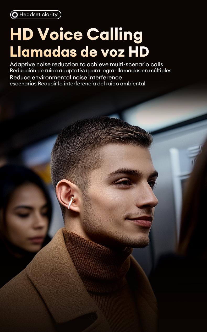 Transformers TF-T83 Clip-on Design Bluetooth 5.4 Earphones, Powerful Sound Effects for Music & Phone Calls, Wireless Gaming Headset Compatible with Various Systems