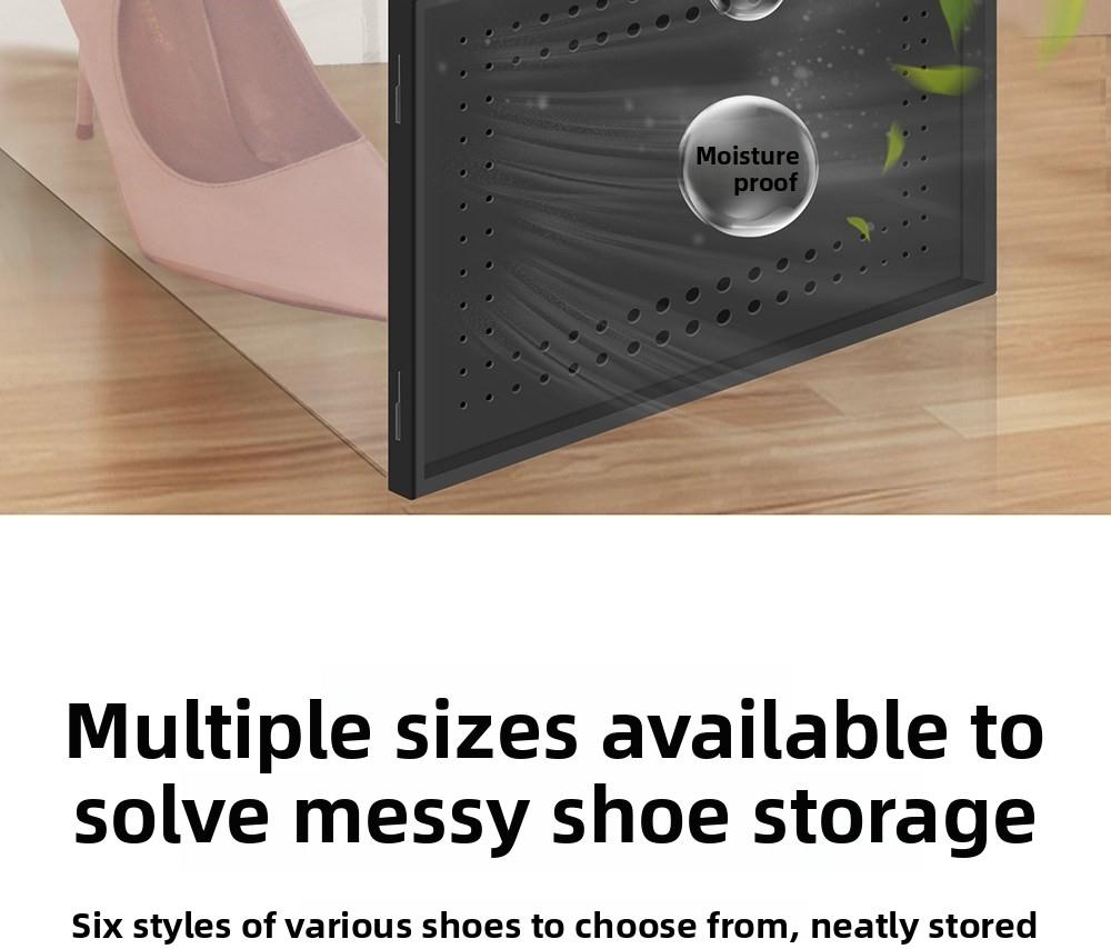 8/16 large storage shoe box, thickened version, easy assembly, multi-function removable multi-layer simple shelf, shoe storage box, shoe cabinet, shoe rack, transparent shoe display cabinet, Closet Shoe Organizer