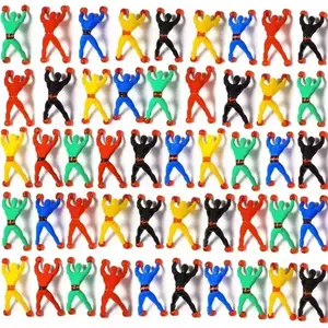 10/100Pcs Novelty Sticky Wall Climbing Climber Men Kids Boy Birthday Party Favors Supplies Pinata Fillers Treat Bag Gifts
