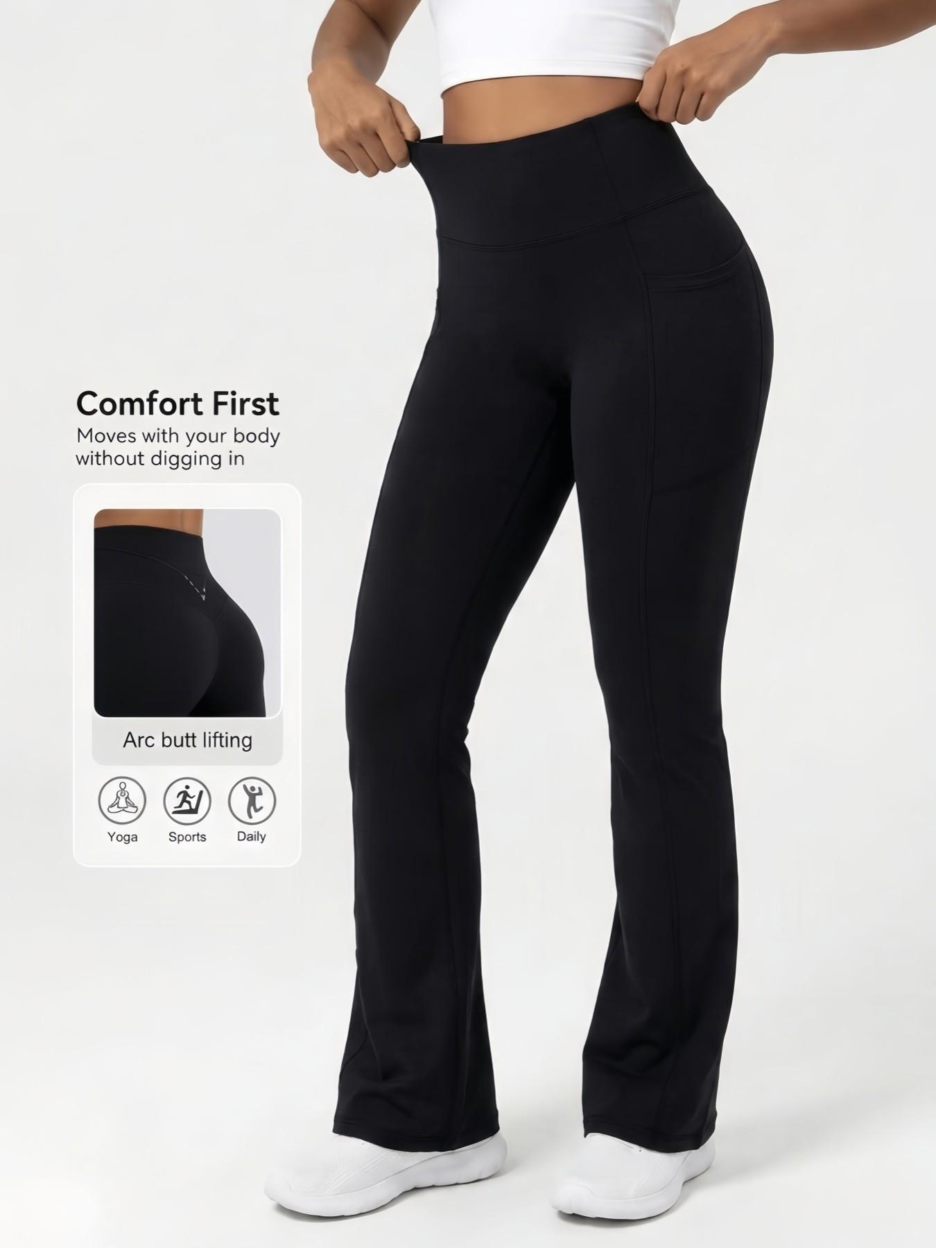 Yoga Pants Tight Leggings, High Waist Slim Fit Sportswear, Plain Unlined, All Season Wear, Comfortable and Versatile