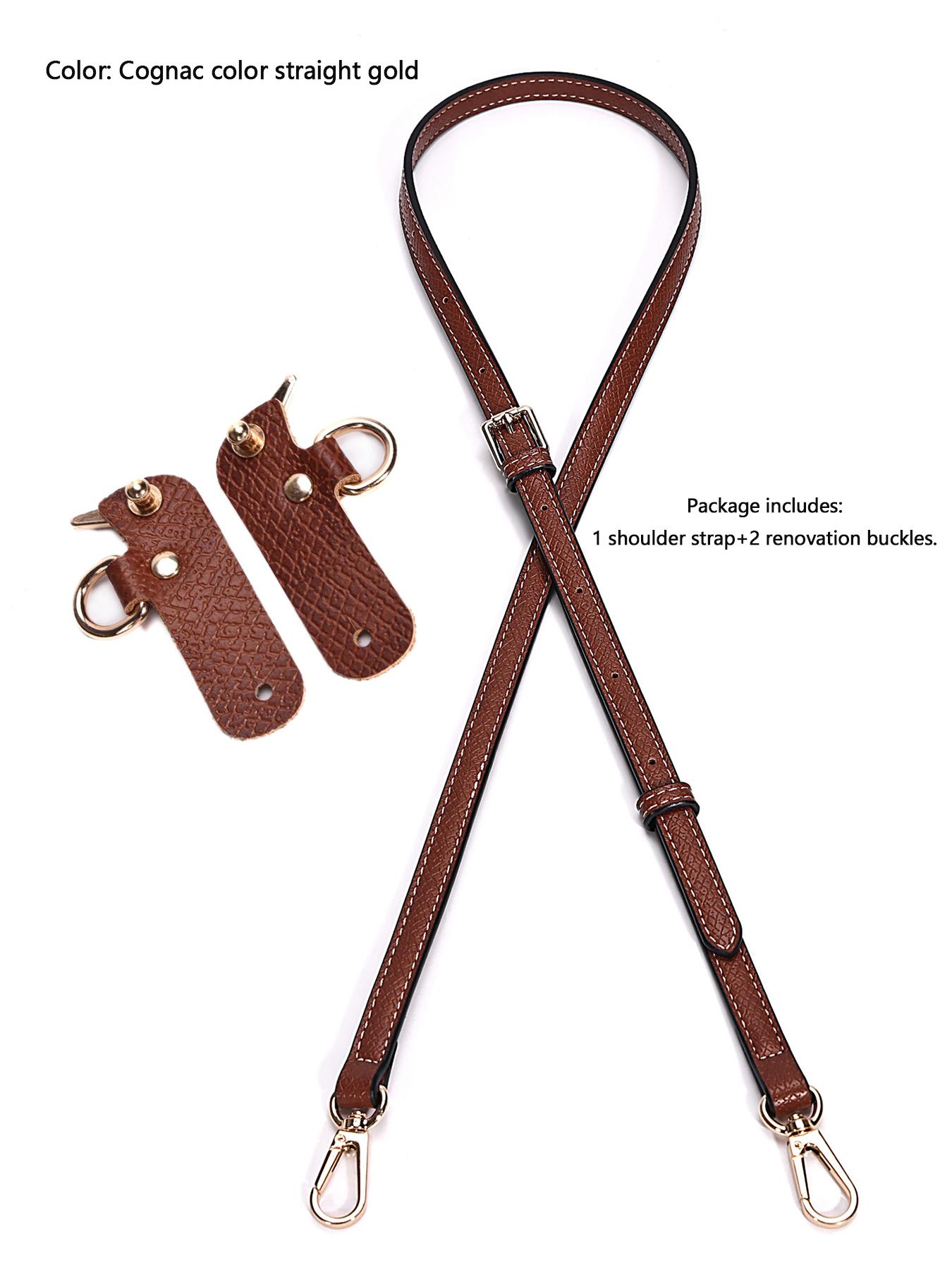 Light and exquisite versatile adjustable bag set, including modified buckle bag configuration, suitable for bags with damaged or mismatched styles, can transform handbags into single shoulder crossbody bags, Pu Leather Removable Adjustable Strap