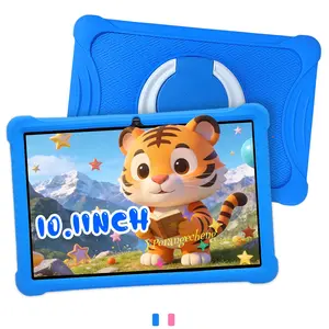 10.1 Inch Android Learning Entertainment Tablet Smart Learning Machine, Supports Reading Movies Internet, Iwawa Education Software, Parental Control, HD Screen，No adapter needed, available in blue/pink, the perfect holiday gift!