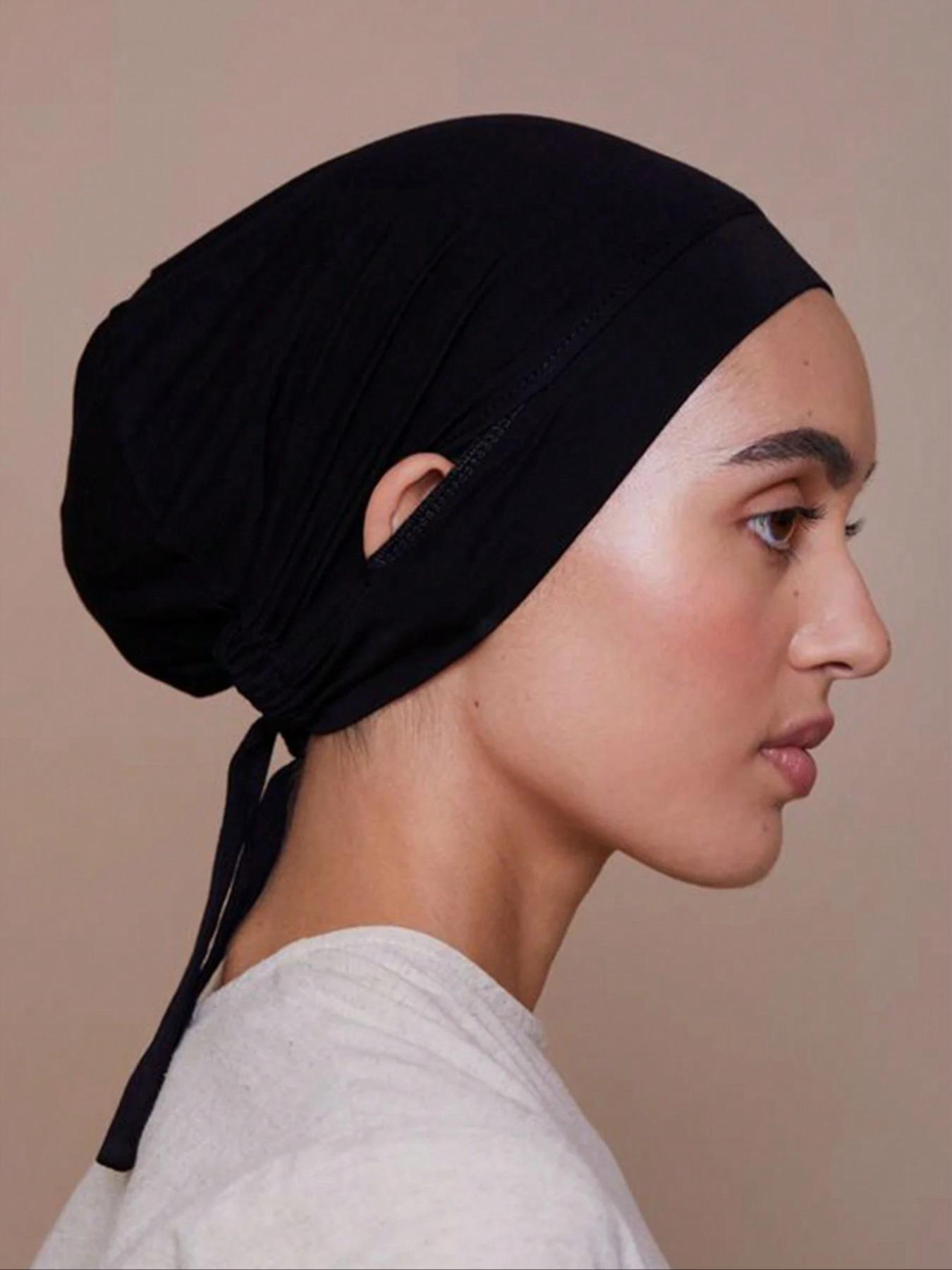 Women's Plain Hijab Cap Headscarf Turban, Soft Comfortable Daily Wear Accessory, Versatile Muslim Fashion Headwear for All Seasons