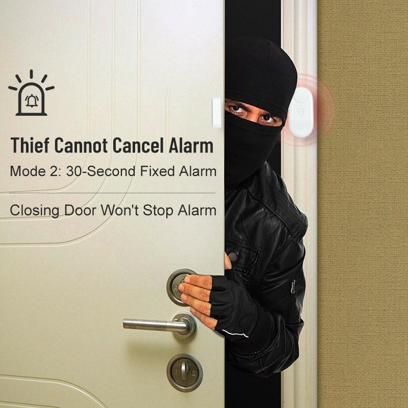 120db Indoor Window Alarm System, 6 Modes Security Alert & Doorbell Sound, Magnetic Sensor, Wireless Home Safety Device, Easy Install, Child Protection, Home Security Systems