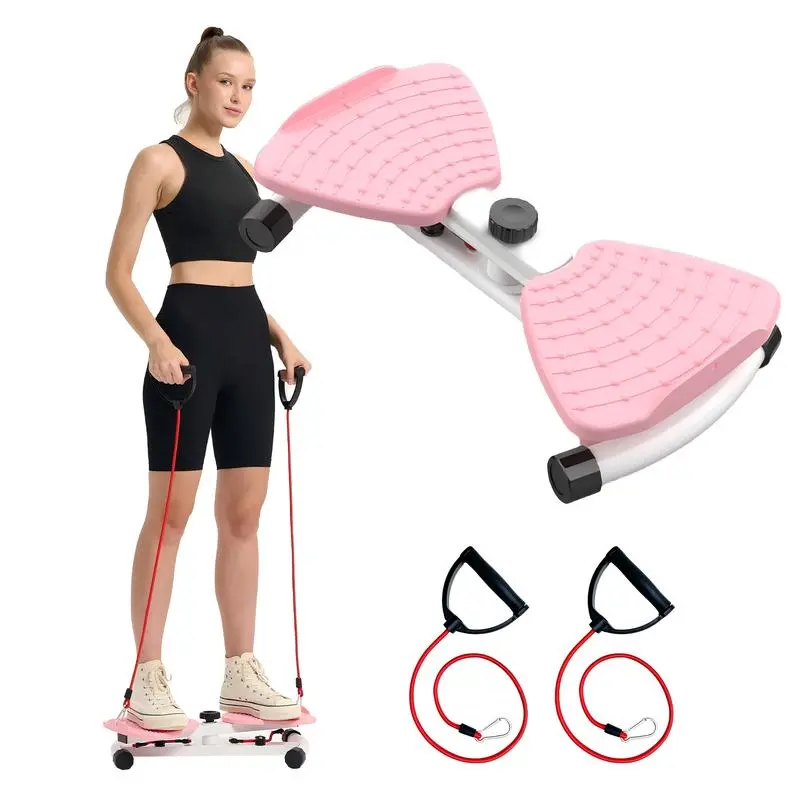 Portable Waist Twist Machine with 300LBS Load Capacity, Abdominal Core Training Board for Women, Home Gym Aerobic & Cardio Workout Gear