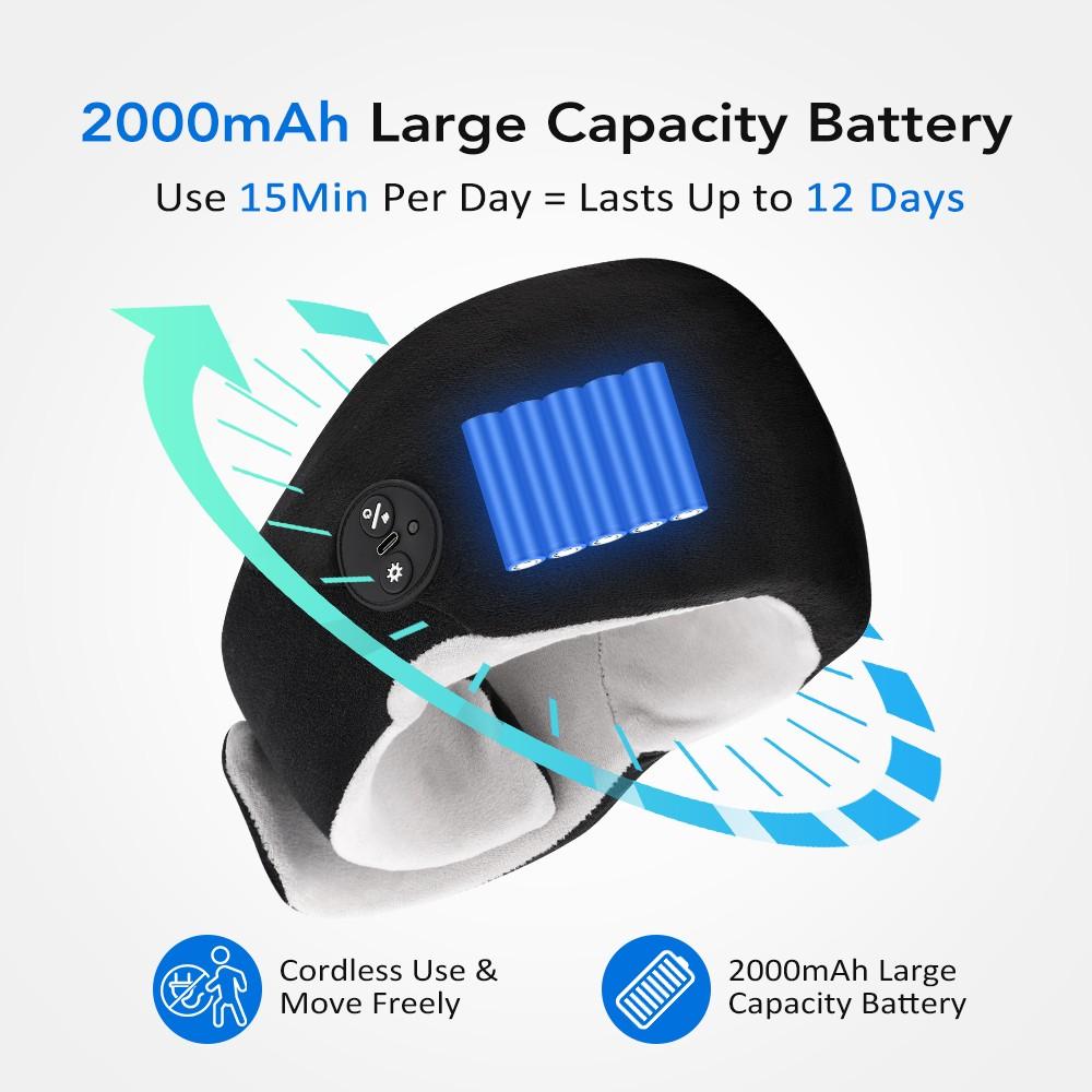 Smart Temperature Control Adjustable Neck Support, Heated Neck Massager, Cervical Pillow, 4 Heat Settings, Electric Neck Massage Device