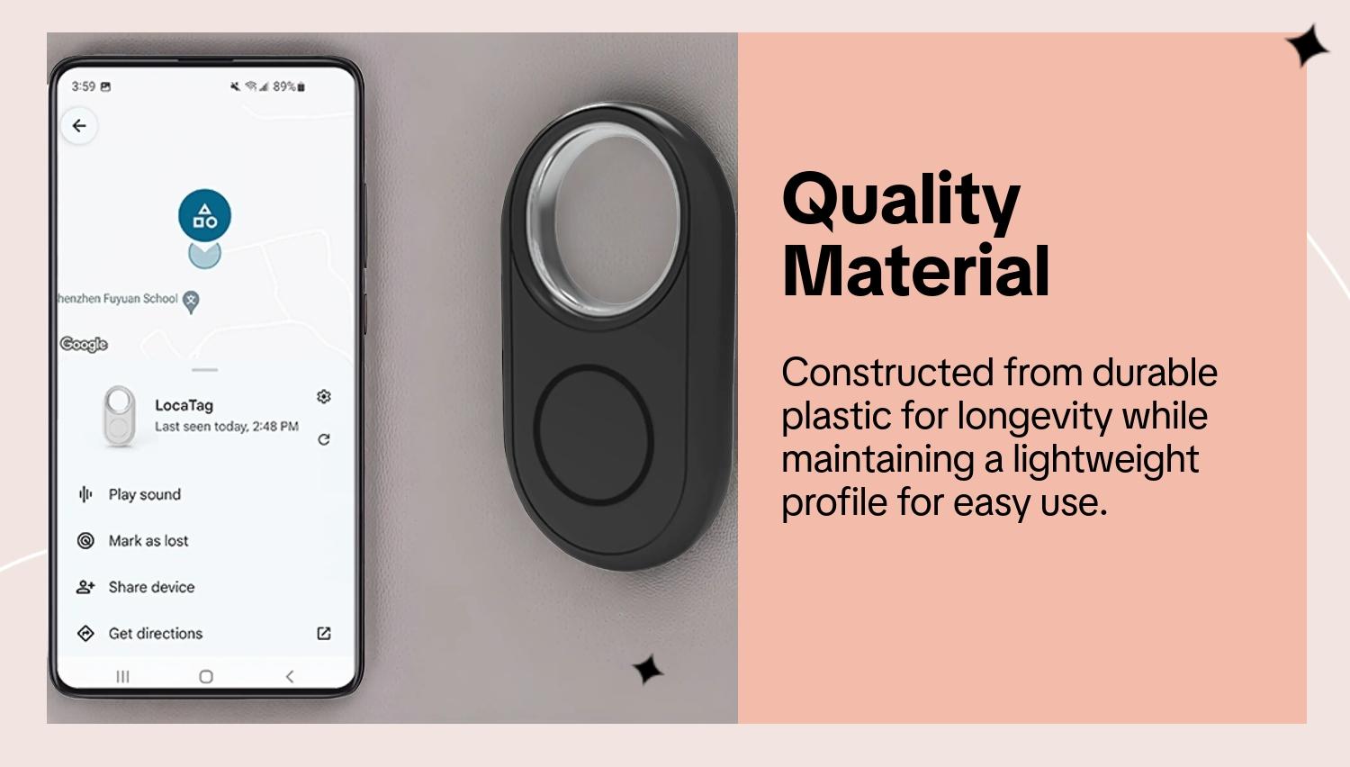 Android Google GPS Tracker, Android Smart BT Tag Anti Lost Wireless Tracking For Works with Android Find My Device, Item Finder for Keys, Wallet, Luggage, Pets Precise positioning For Android Smartphone Locator