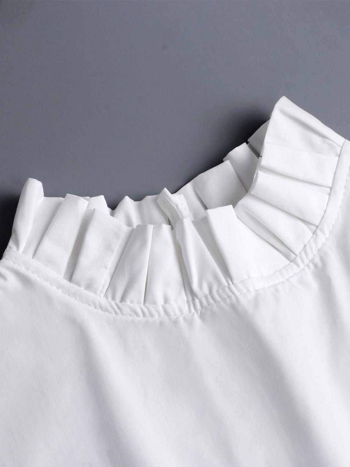 White detachable collar Simulated Collar For Decorating Cotton Jacquard European Lace Half Collar Shirt Dickey Collar fakes Collar Shirt For Women