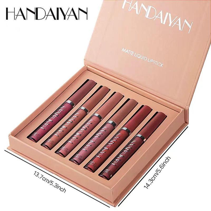 Long-lasting Matte Lipstick (6pcs/set),Waterproof Matte Lip Balm, Easy Coloring LipSticks, Lipgloss Suitable for All Occasions LipMakeup, Girls and Women Cosmetic, ChristmasGifts