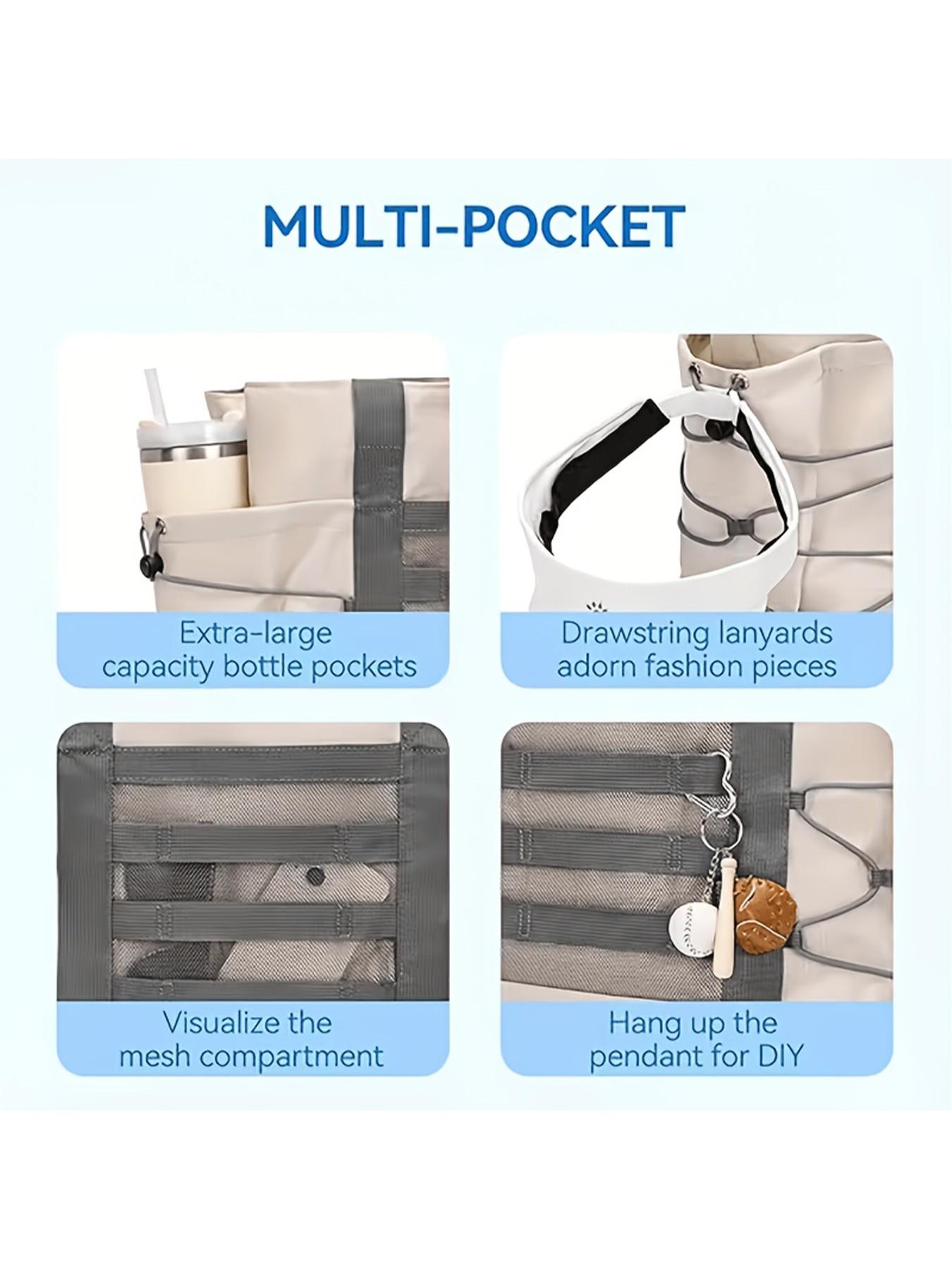 Women's Travel Handbag, Foldable Beach Bag, Gym Sports Bag, Shopping Bag, Ideal for Gifting, Versatile and Stylish Accessory