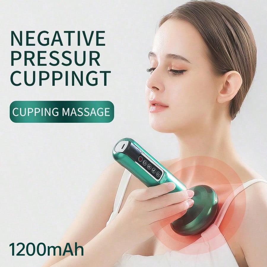 Body Gua Sha Scraping Massager, Cupping Kit for Massage Therapy, Cellulite Massager with 12 Suction Modes, Rechargeable & Cordless