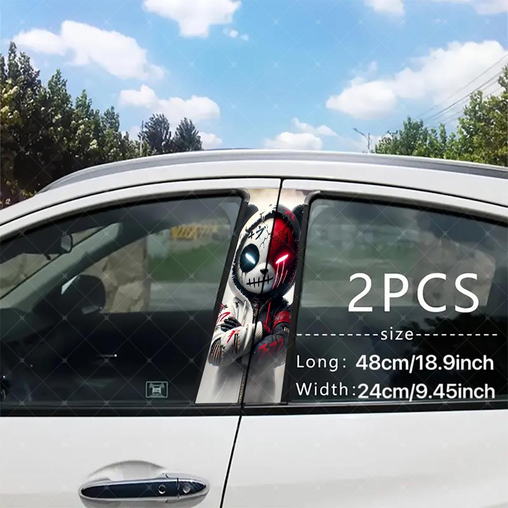 2pc Cartoon Panda Car Stickers, Creative Vinyl Decals, Car Decorative ...