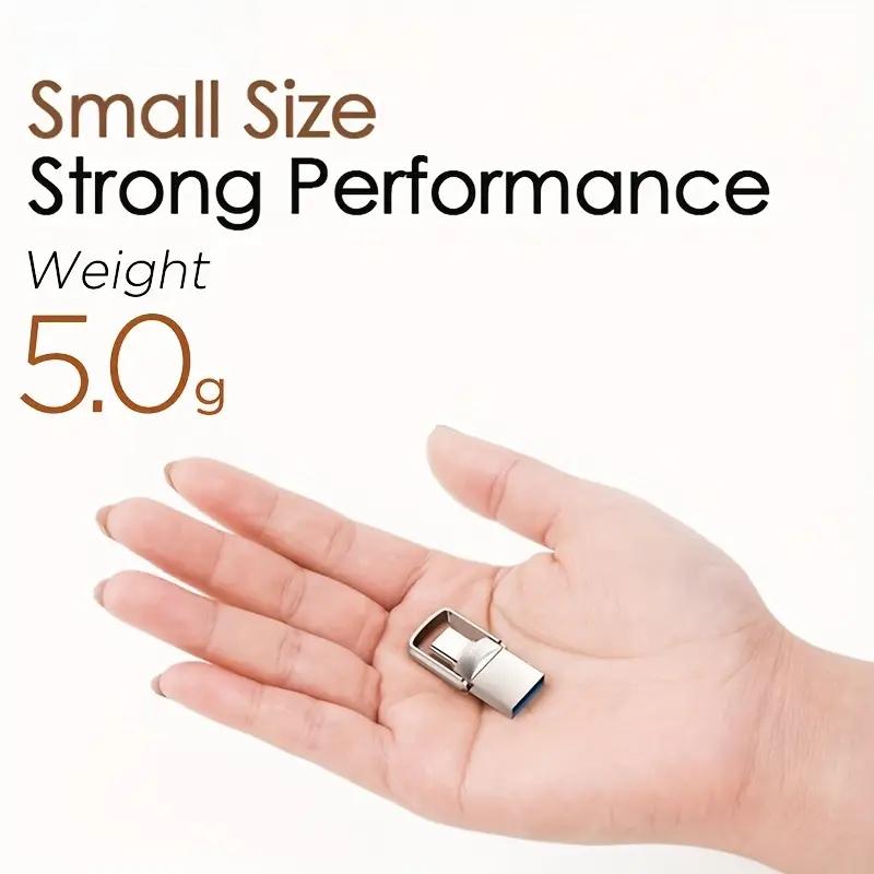 Dual Interface High-Speed Mini USB 2.0 Flash Drive, USB Flash Drives, 128GB/100GB/64GB/32GB Options, Portable for Computer, Mac, Smartphone, Tablet, Type-C/USB Portable Pen Drive, New MacBook, High-Speed USB Memory Stick Without Battery