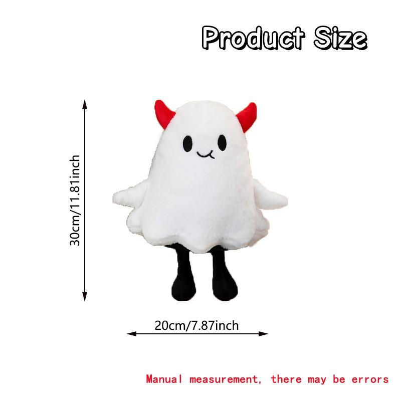 Avocado and Ghost Plush Toy, Perfect for Home Decor, Kids Birthday, Mother's Day, Halloween, Unisex Soft Stuffed Animal Gift