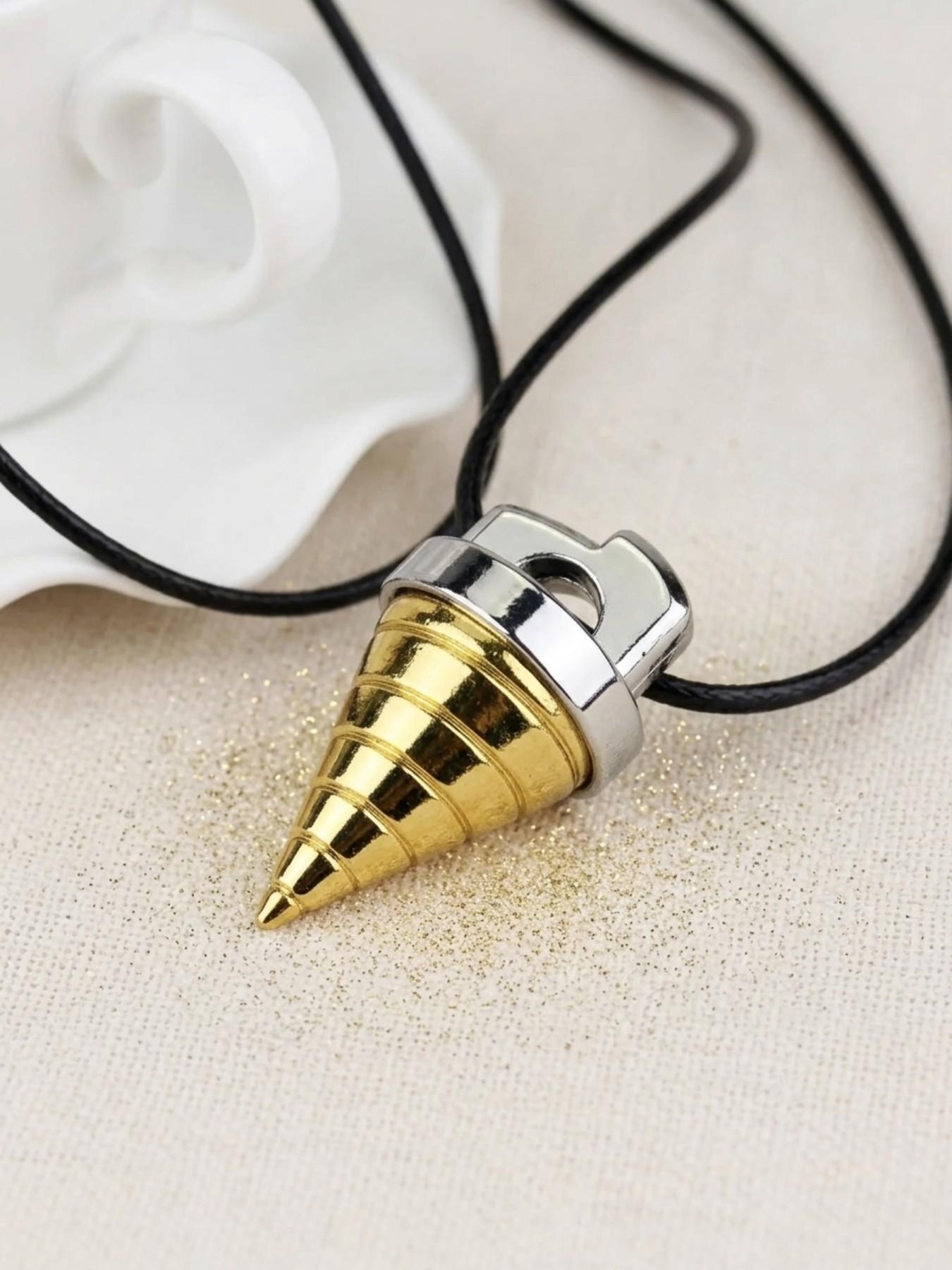 アクセサリー OGURU.GKR Spiral Drill Pendant Necklace Anime Inspired Core Necklace for Men