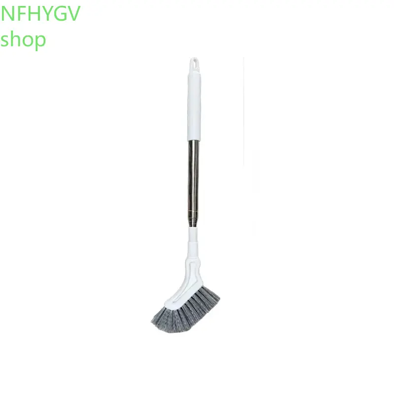 Hot-selling telescopic floor brush long handle bathroom gap cleaning brush L-shaped narrow head bathroom dead corner household brush