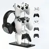 3-layer Compact Game Controller Stand & Headphone Stand, Organize Storage Arrangement Stand For PS5 S4 Controller, Controller Holder Headset Stand Gaming Accessories Base Stand