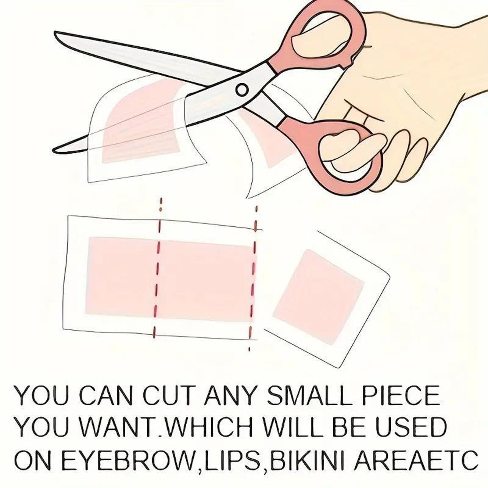 60 Counts Set,Portable Body Waxing Strips,Body Wax Strips Hair Removal,Wax Kit For Ingrown Hair Treatment,Suitable for Face,Underarms,Legs,Eyebrows,Mustaches.