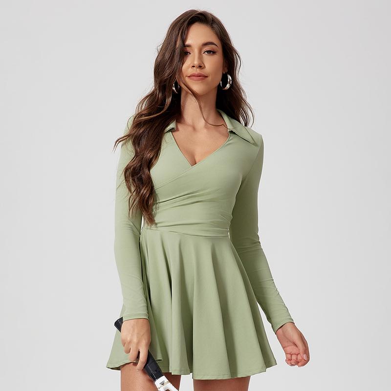 MASKERT Women's High Elasticity Tank Top Yoga Dress for Fitness Commuting Comfortable Skin Friendly Stretchy Activewear